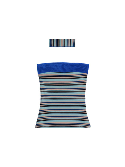 Vintage Striped Bandeau Set