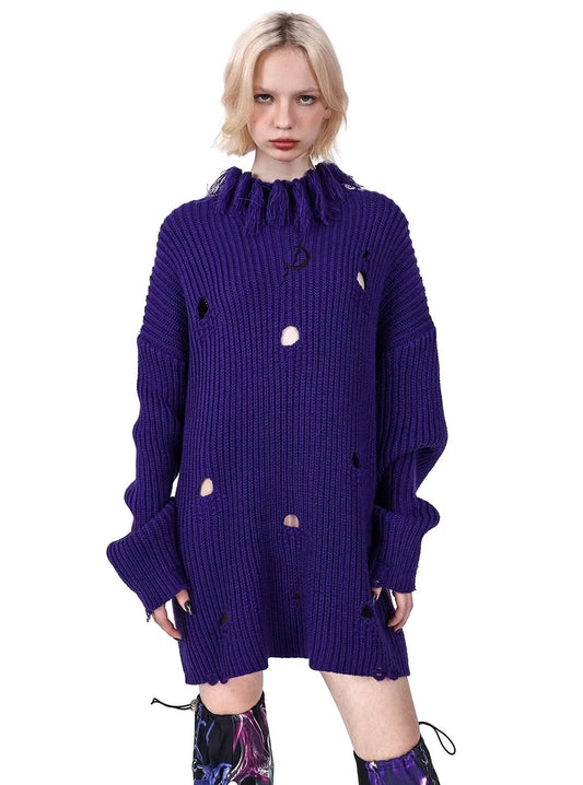 Loose genderless Sweater Coat