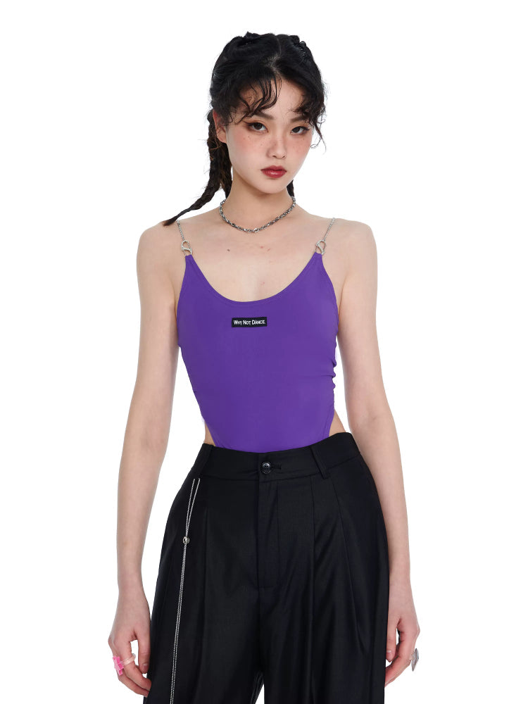 Shoulder camisole bodysuit