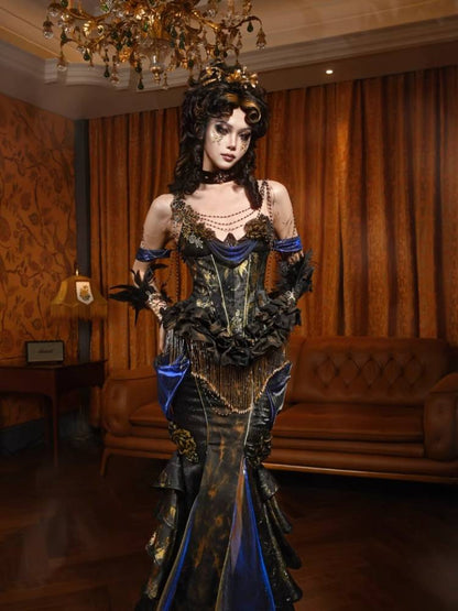 European style corset dress