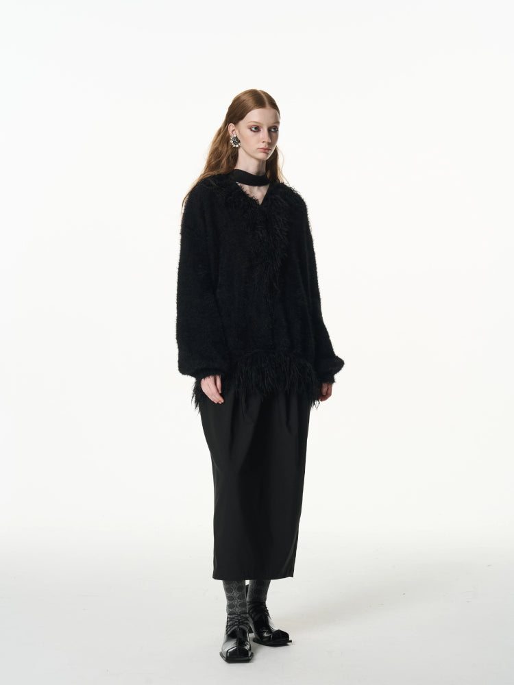 Imitation mink loose thick coat