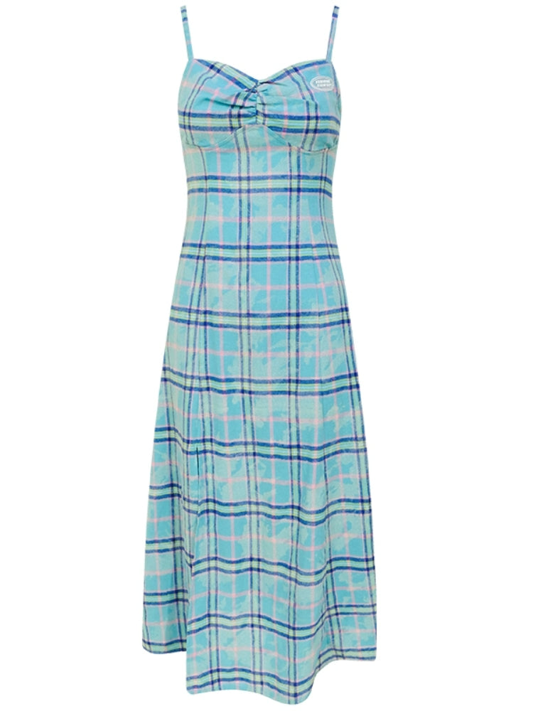 Plaid sleeveless dress