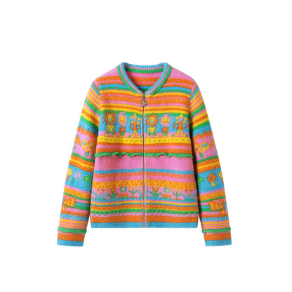 Colorful Paradise Knit Cardigan