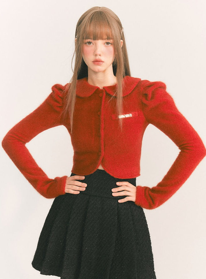 Retro Doll Collar Wool Jacket