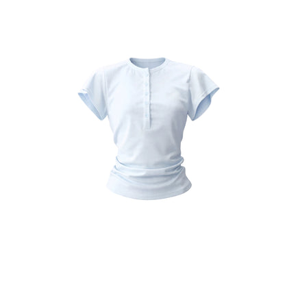 Henry Collar Slim-Fit T-Shirt Set-Up