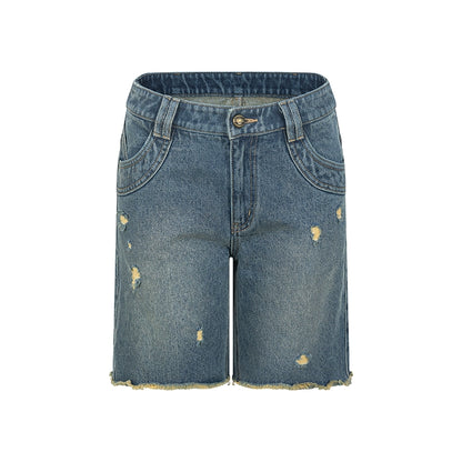 Summer Distressed Denim Shorts