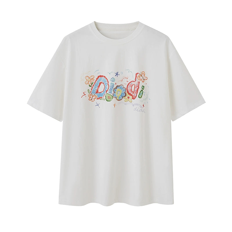 Cheerful Print Tee