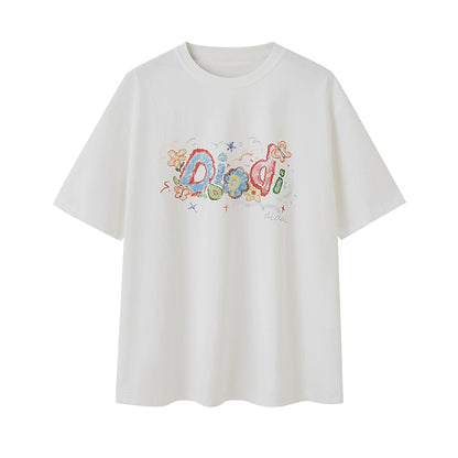 Cheerful Print Tee