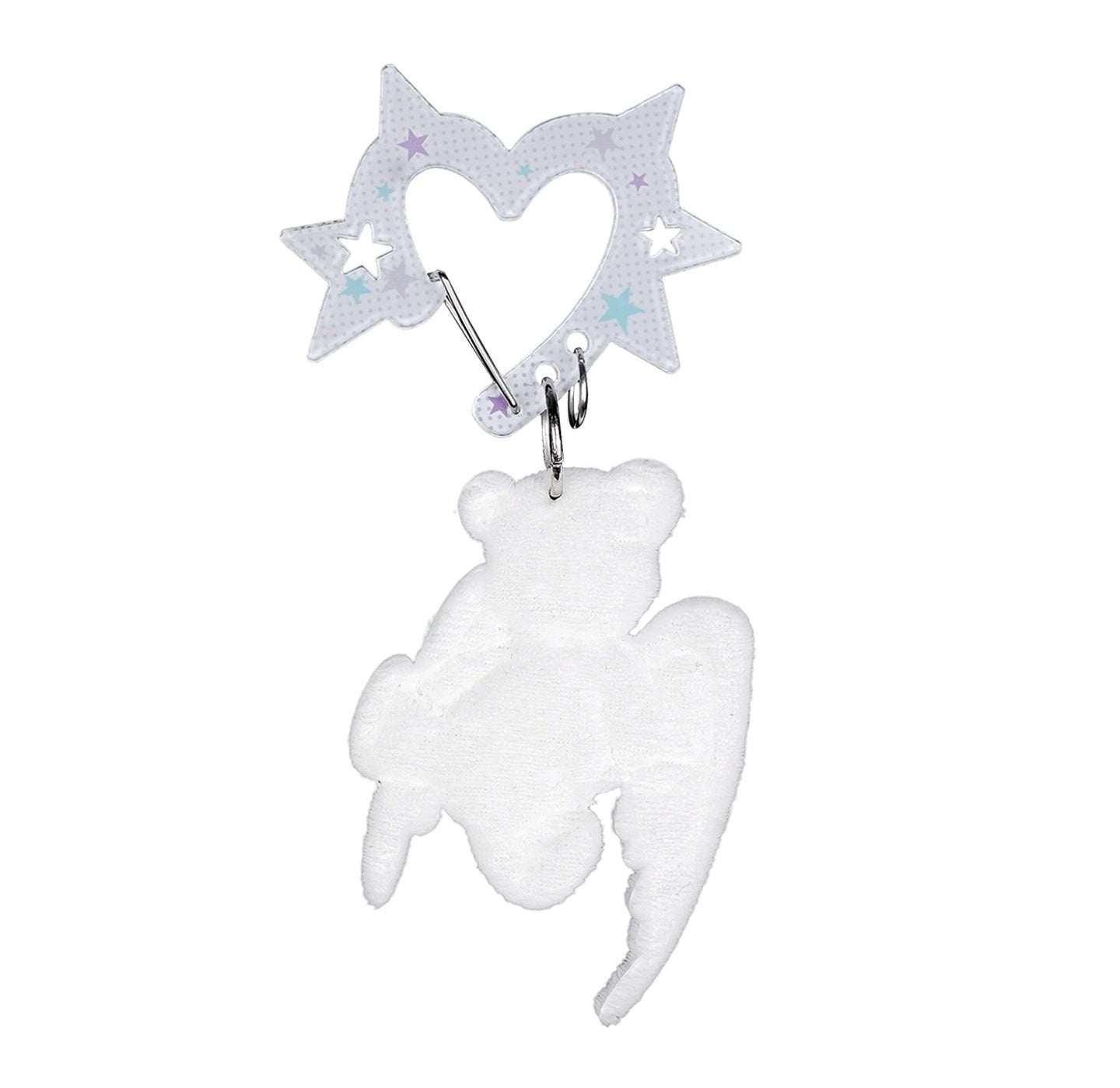 Fighting Spirit Suede Bear Bag Pendant