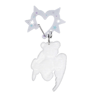 Fighting Spirit Suede Bear Bag Pendant