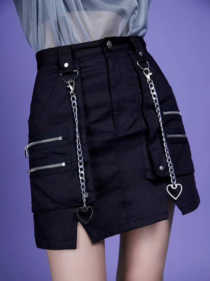 A-line short skirt