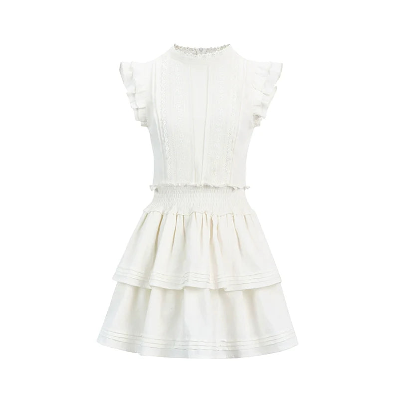 College Style Tea Break Solid Dress