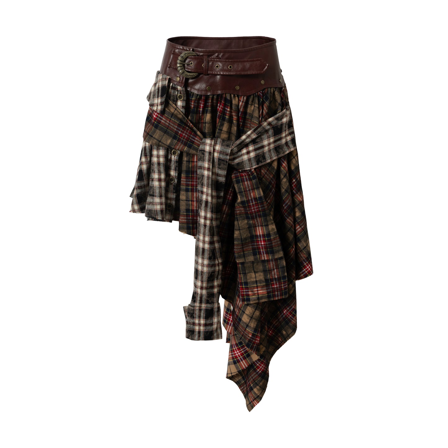 Vintage Punk Plaid Skirt