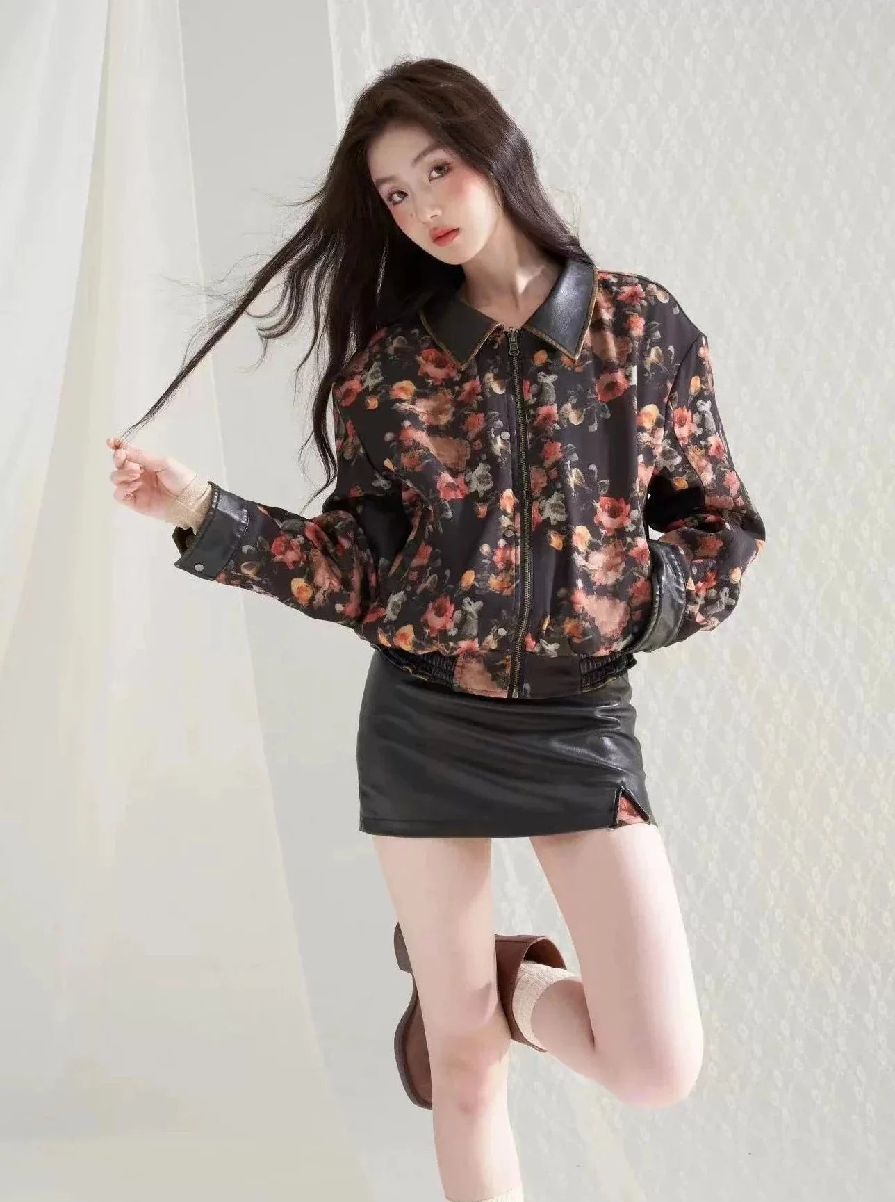 2 way flower coat set