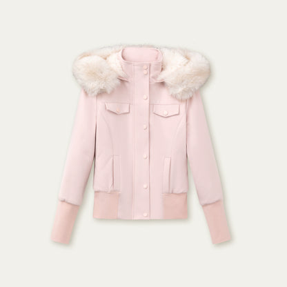 Vintage Fur Collar Fleece Jacket