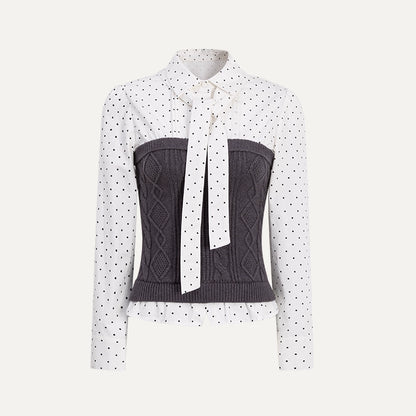 Collegiate Dot Pleats Set-Up