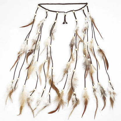 Retro Braided Tassel Belt