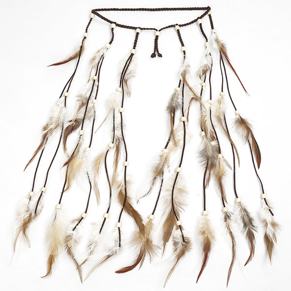 Retro Braided Tassel Belt