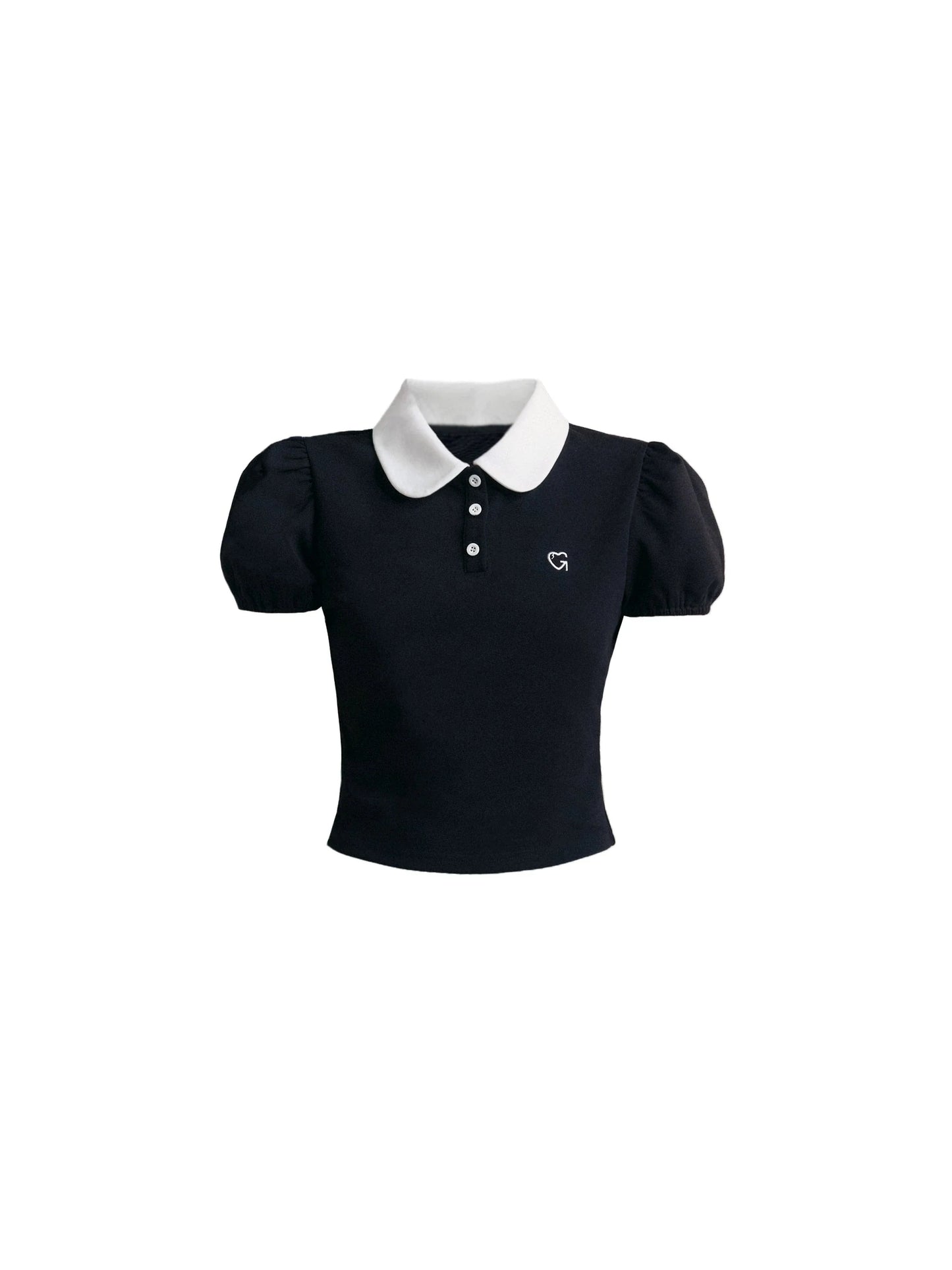 Girly Color Slim Polo Top