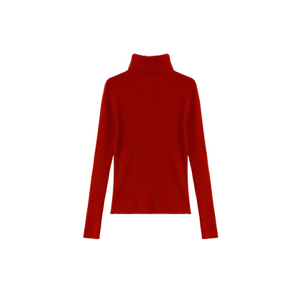 Soft Cloud Ribbed Turtleneck Sweater