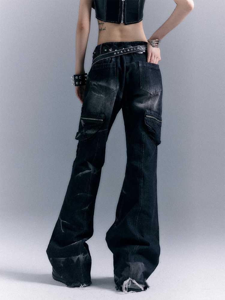 Low waist bootcut pants