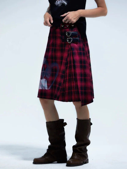 Plaid punk skirt