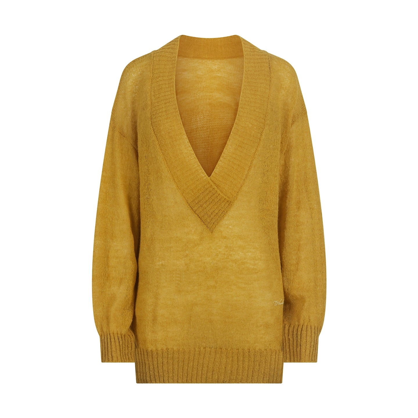 Retro Loose V-Neck Knit Pullover Top