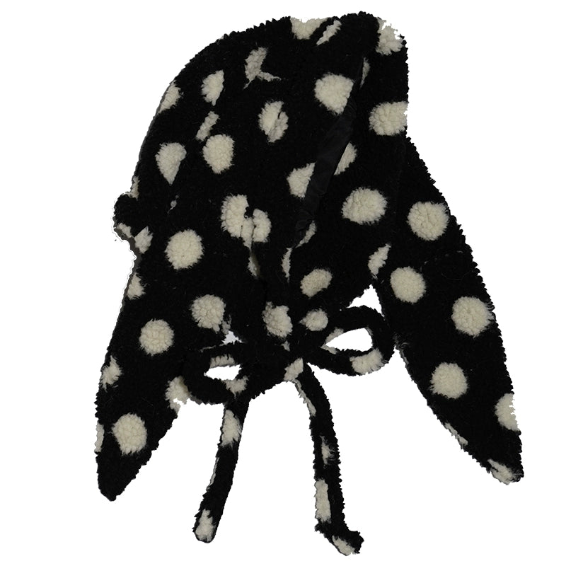 Happy Polka Dot Rabbit Ears Bow Hat