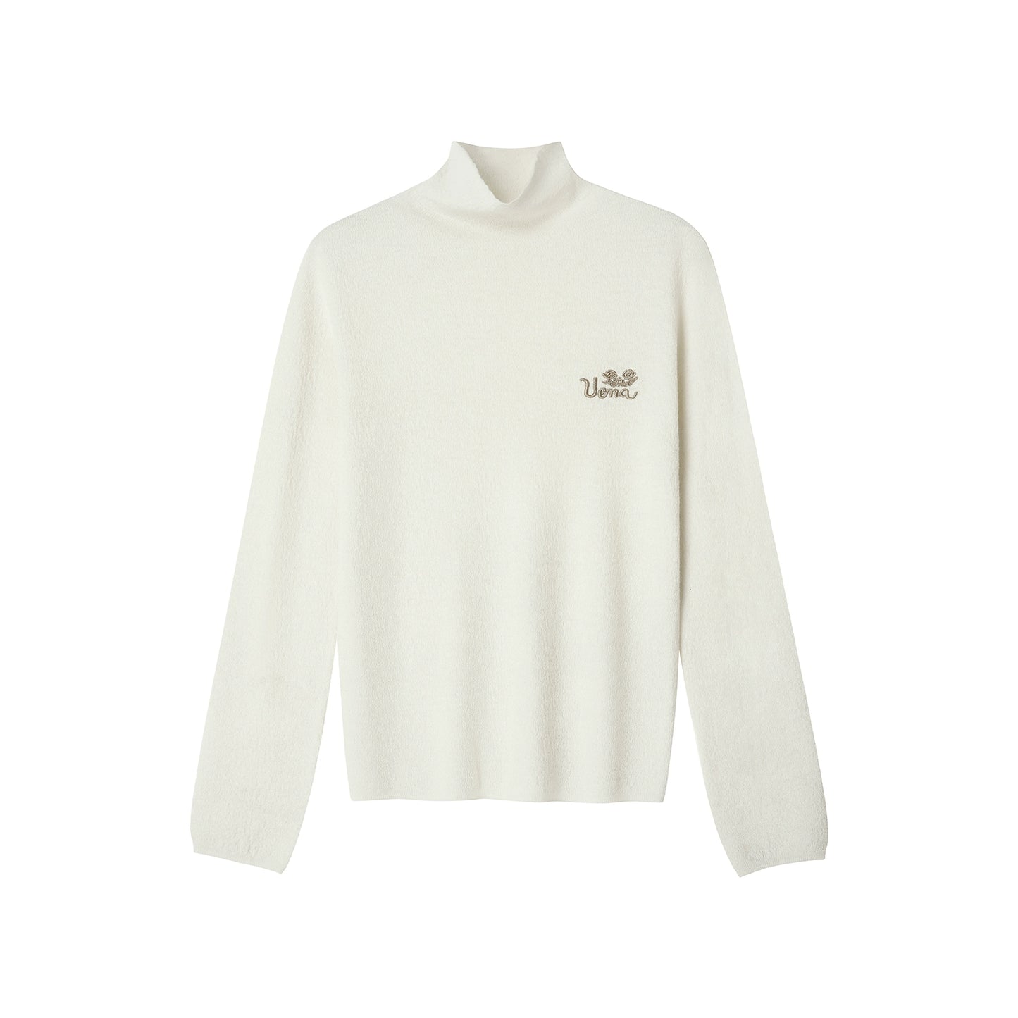 Letter Embroidery Turtleneck Knitwear