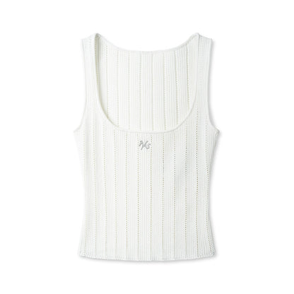 Hollow Knitted Slimming Camisole Top