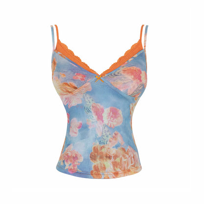 Lace Stitching Camisole Vest