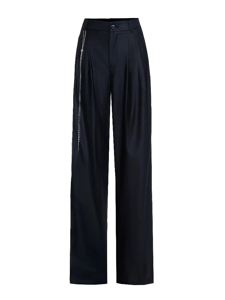 High waist wide leg pants