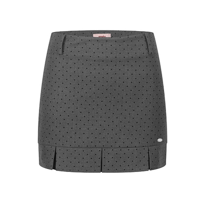 Summer Polka Dot Midi Skirt