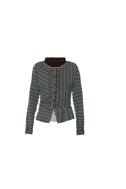 Layered Stripe Long Sleeve Top