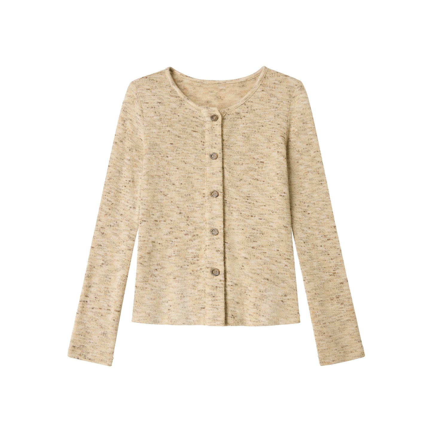 Flower Camel Knit Sweater