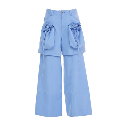 Sky Blue Straight Leg Pants
