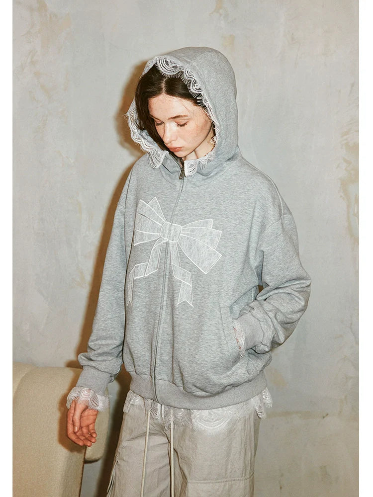 Hooded loose casual sweatshirt