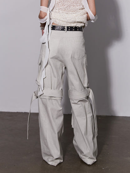 Detachable Two Pocket Trim Heavy Pants