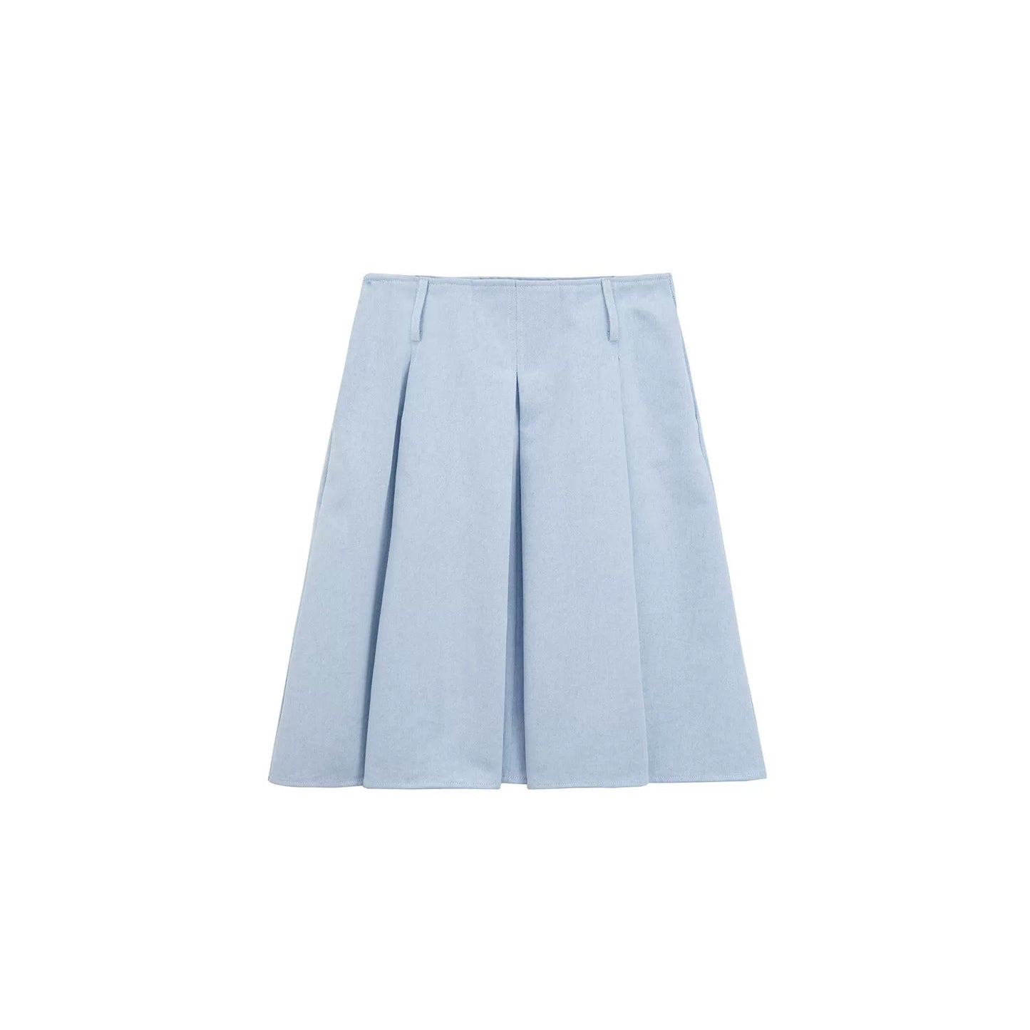 Elegant Pleated Midi Skirt
