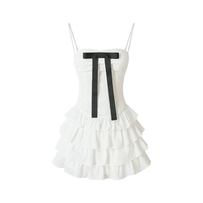 Seine White Lace A-Line Slip Dress