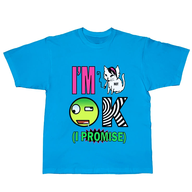 Emo Printed Punk Style T-Shirt