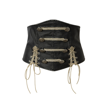 Vintage Knight Leather Waist Seal