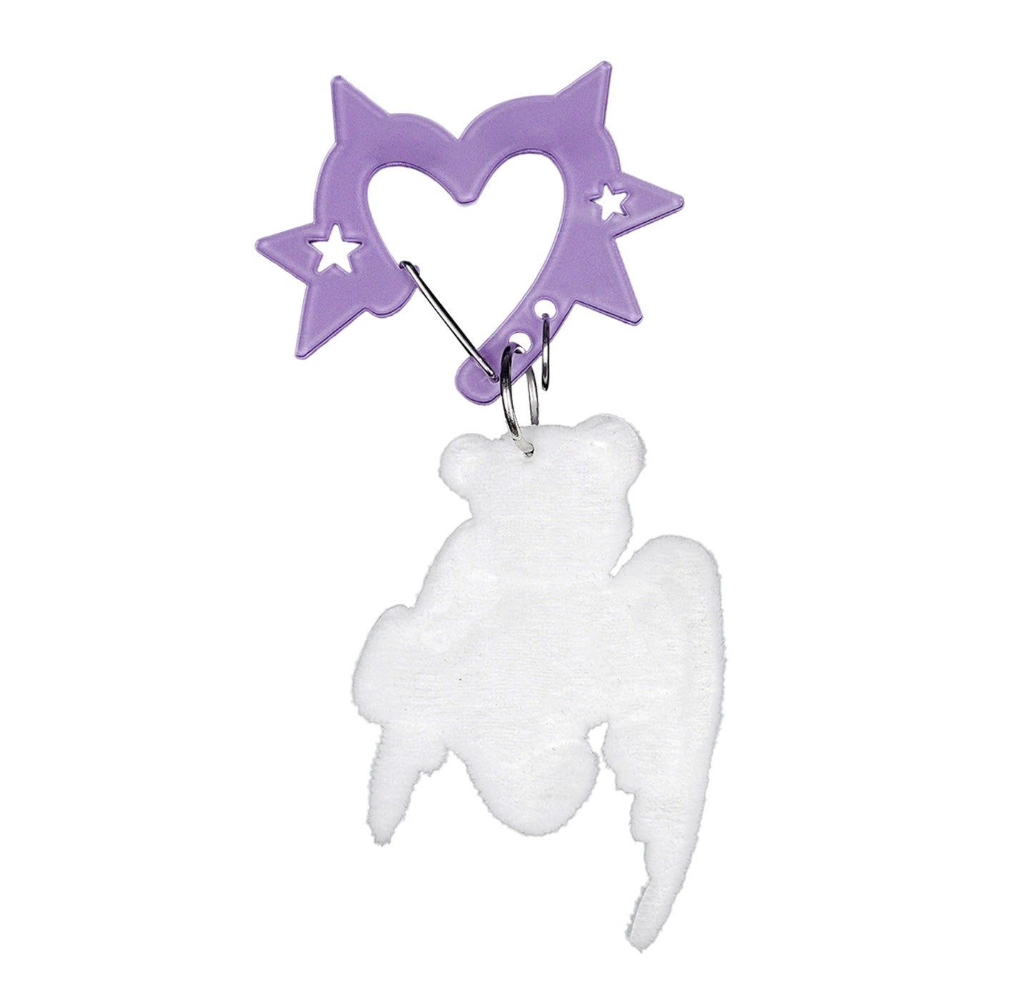 Fighting Spirit Suede Bear Bag Pendant