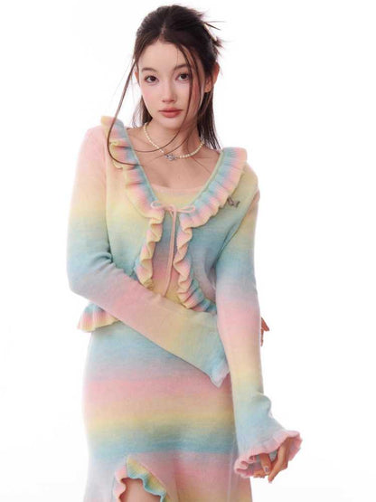 Gradient cardigan