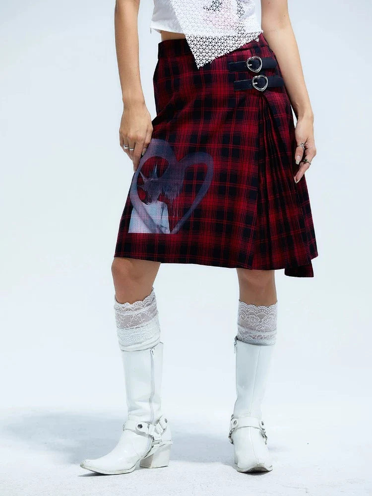 Plaid punk skirt