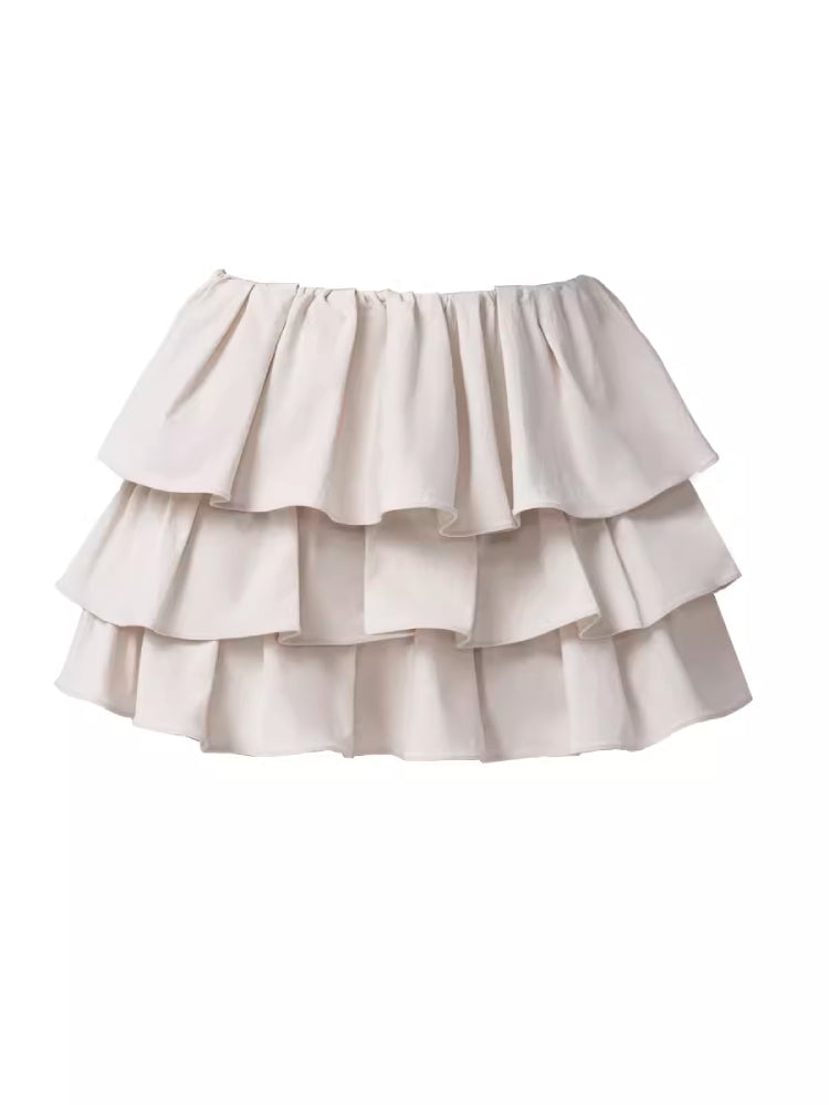 Ruffle jacket and cake skirt