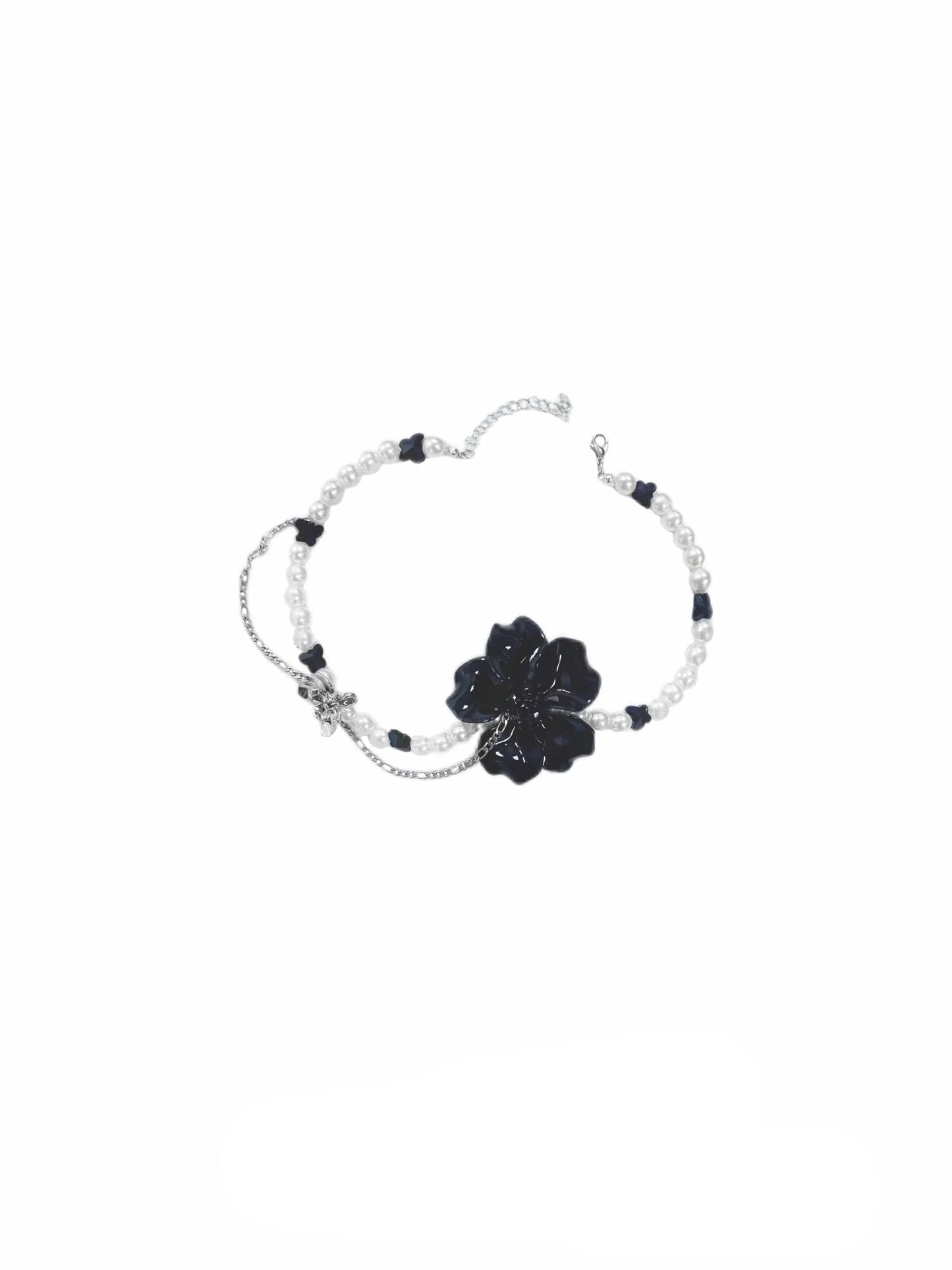 Black Rose Pearl Choker