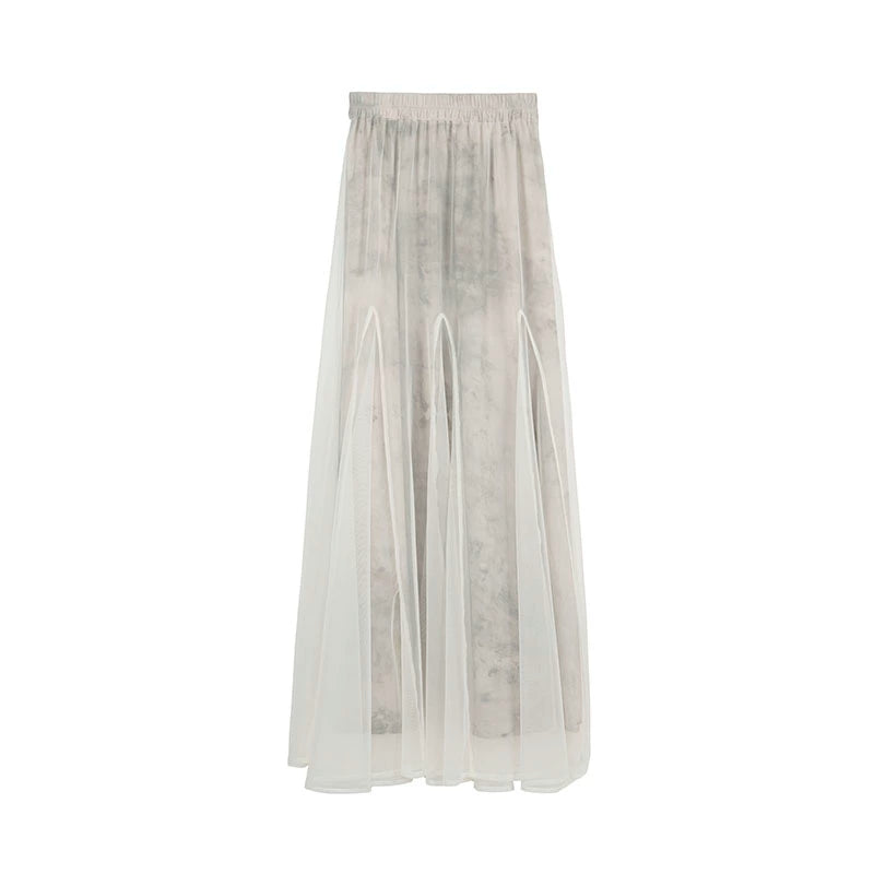 French Romantic Tencel Mesh Skirt Set-Up