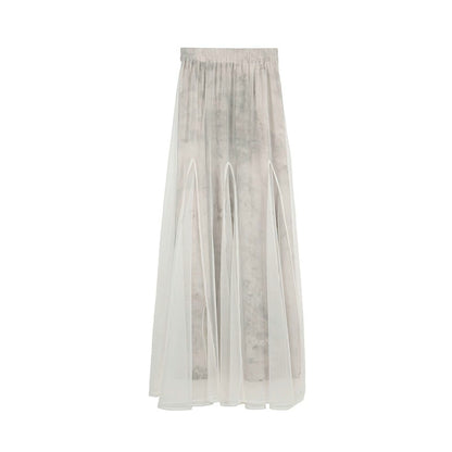 French Romantic Tencel Mesh Skirt Set-Up