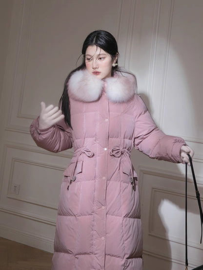 Long duck down jacket